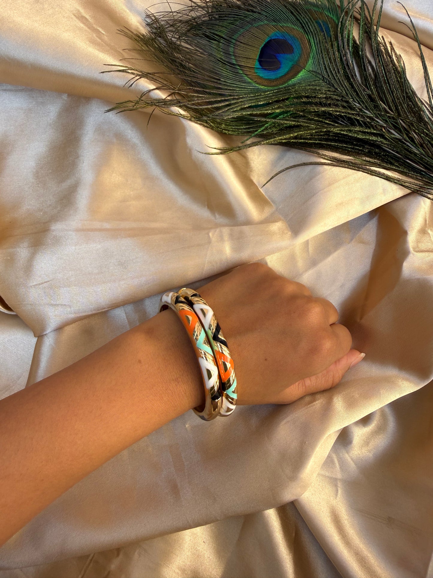 Luxe multicoloured bangle