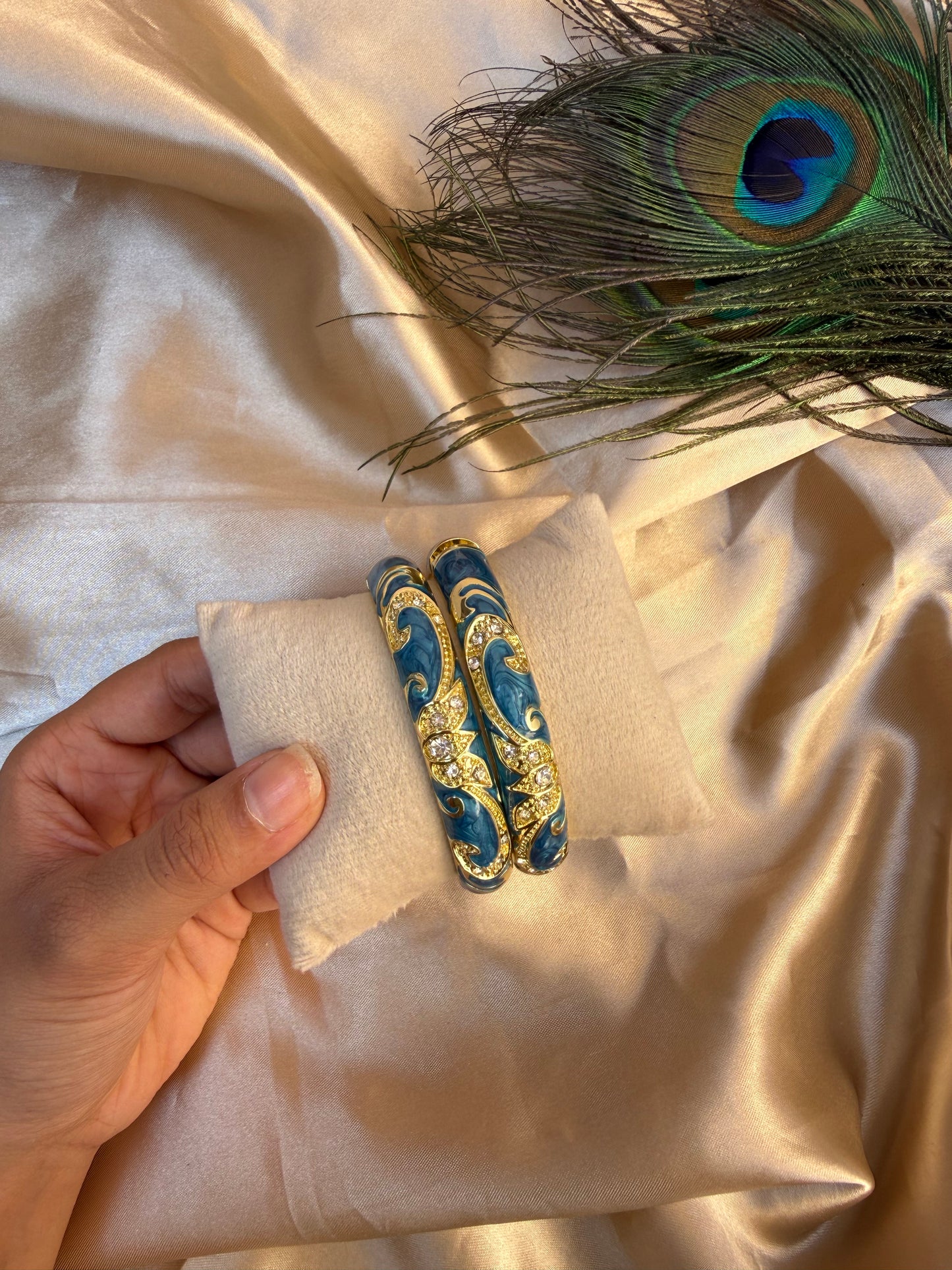 Elegant Royal blue bangles