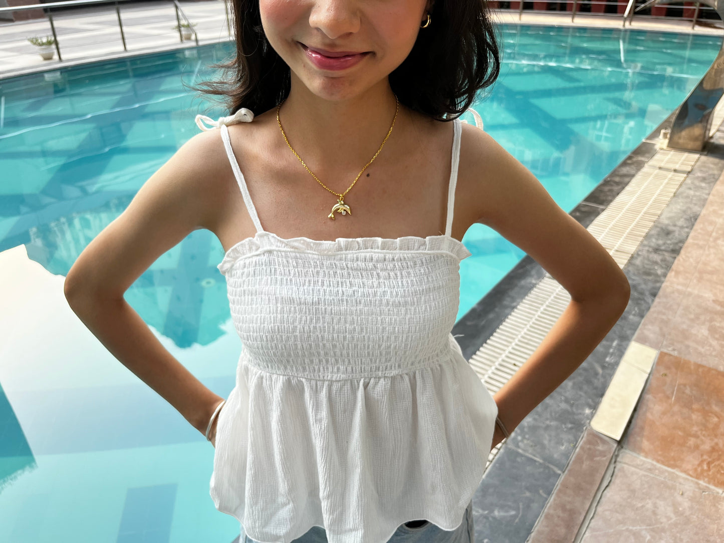 Mini delphie gem necklace