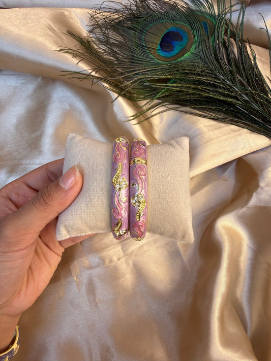 Elegant lilac bangles