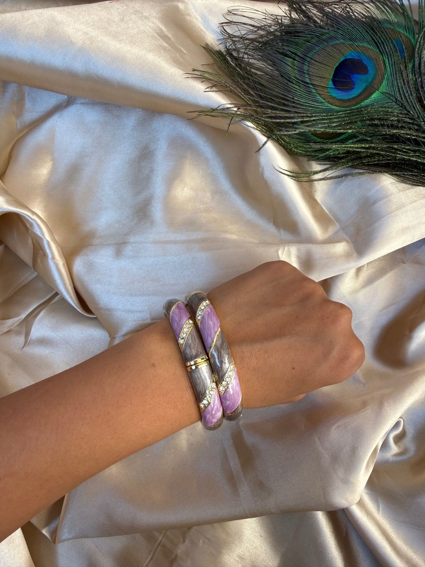 Prettiest purple enamel bangle
