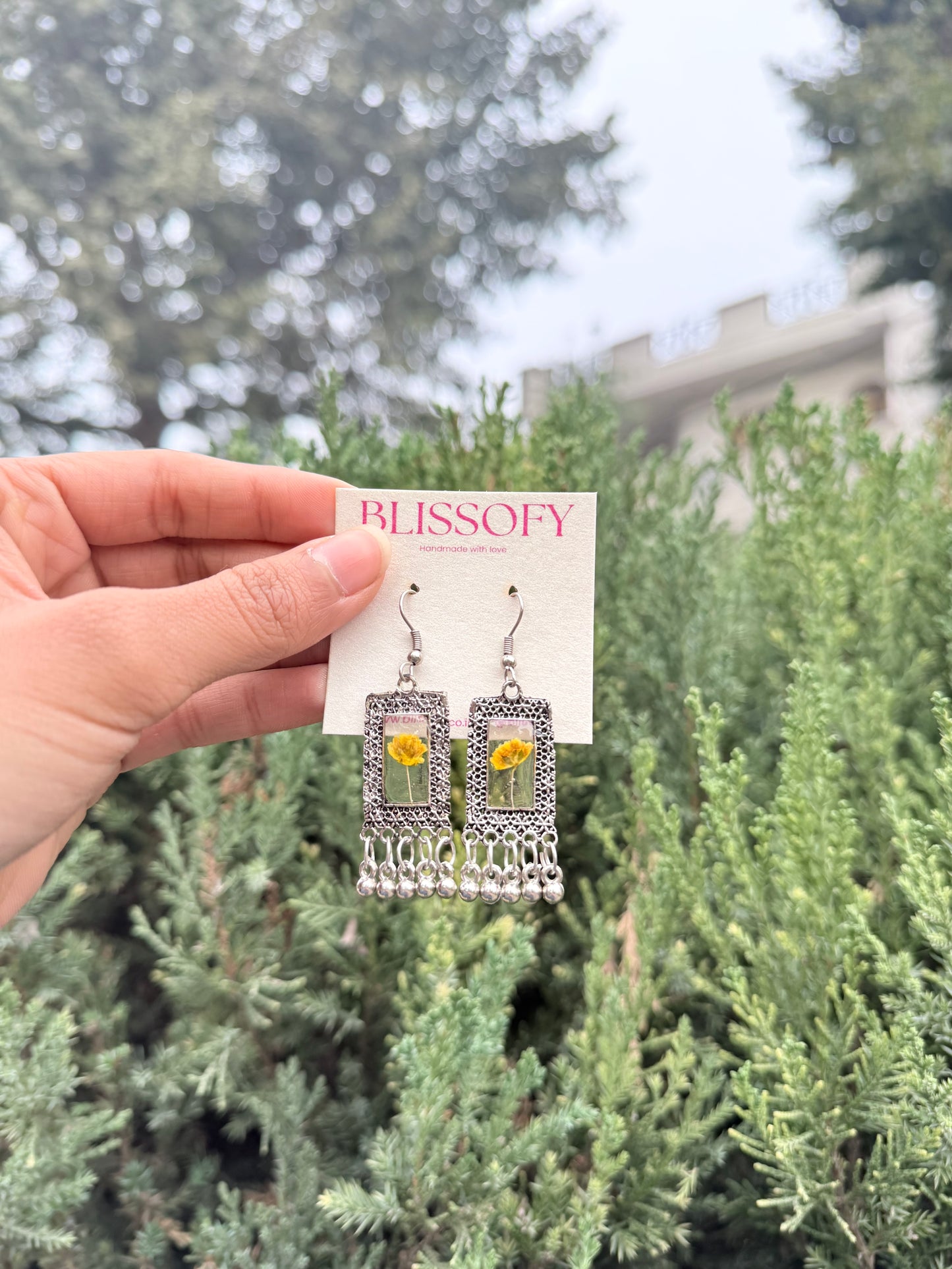 Mini yellow cutie jhumkis