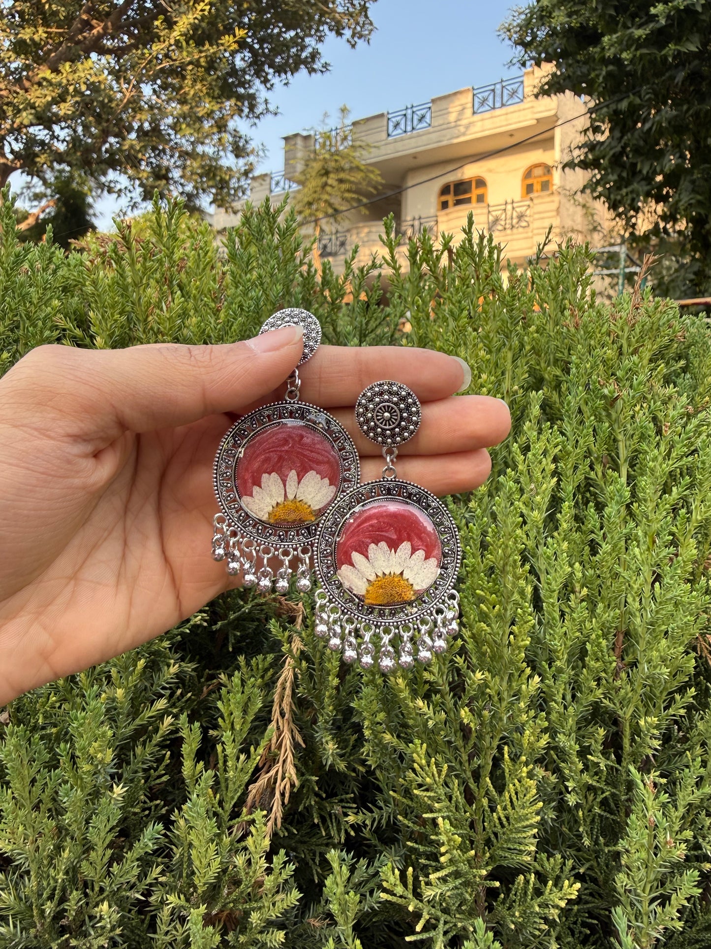 Mini cherry jhumkas