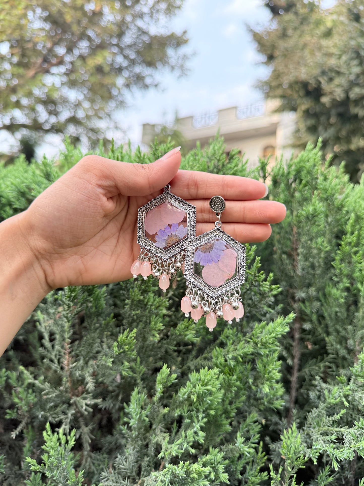 Pastel lav jhumka