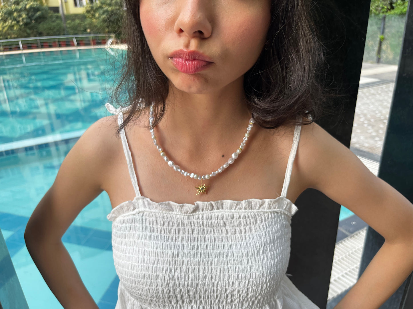 Cecile pearl necklace