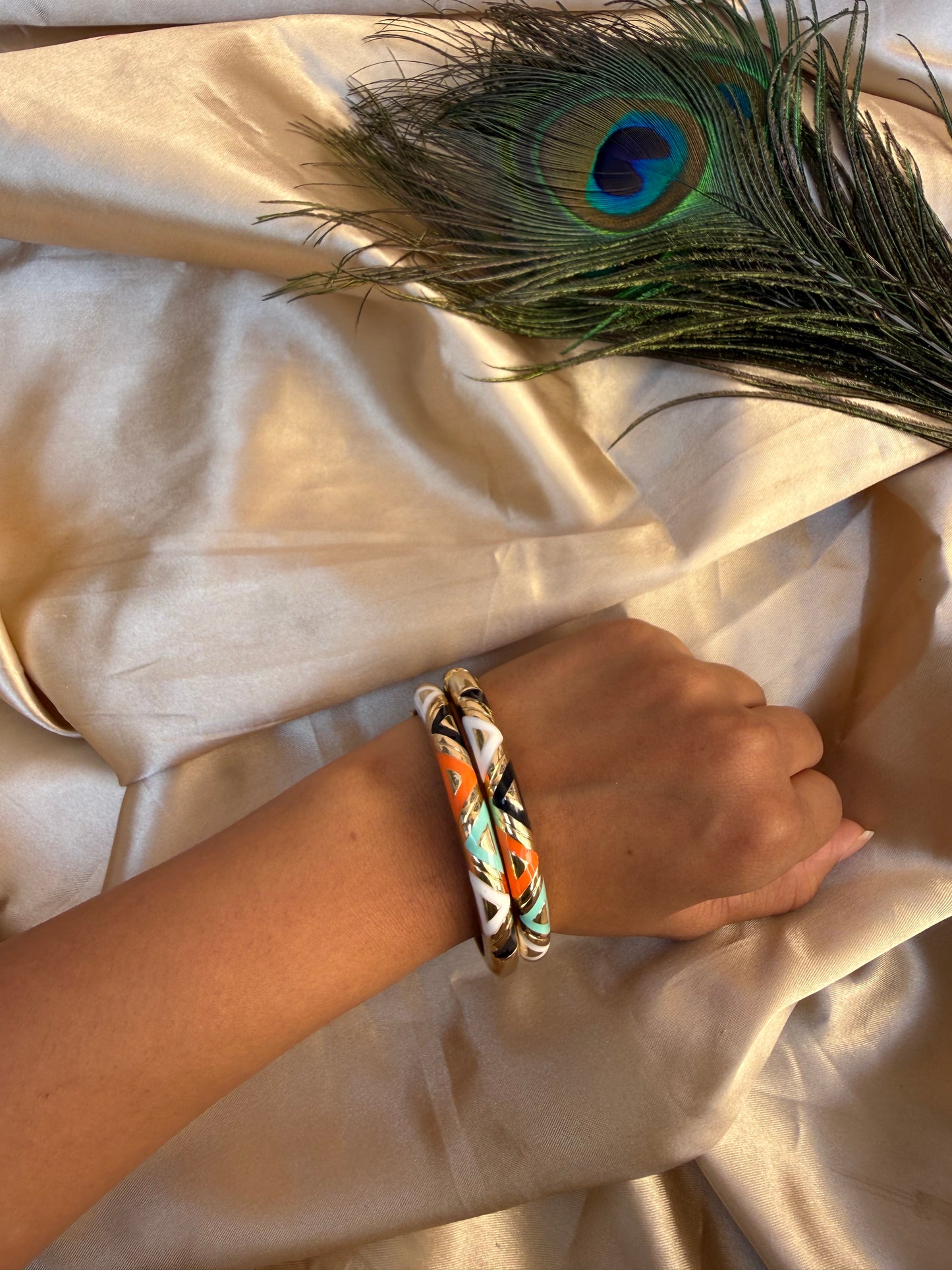 Luxe multicoloured bangle