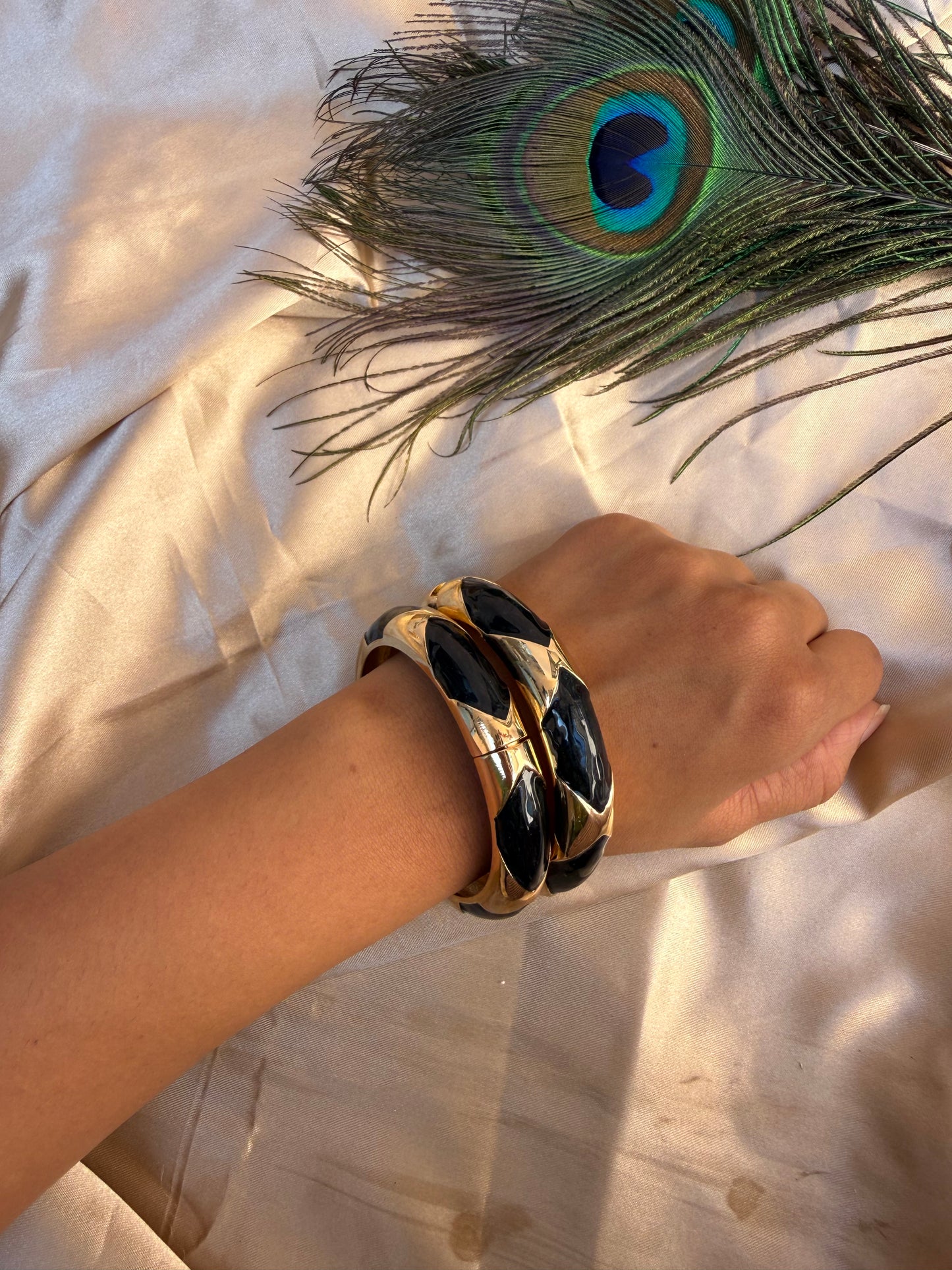 Luxe black bangle