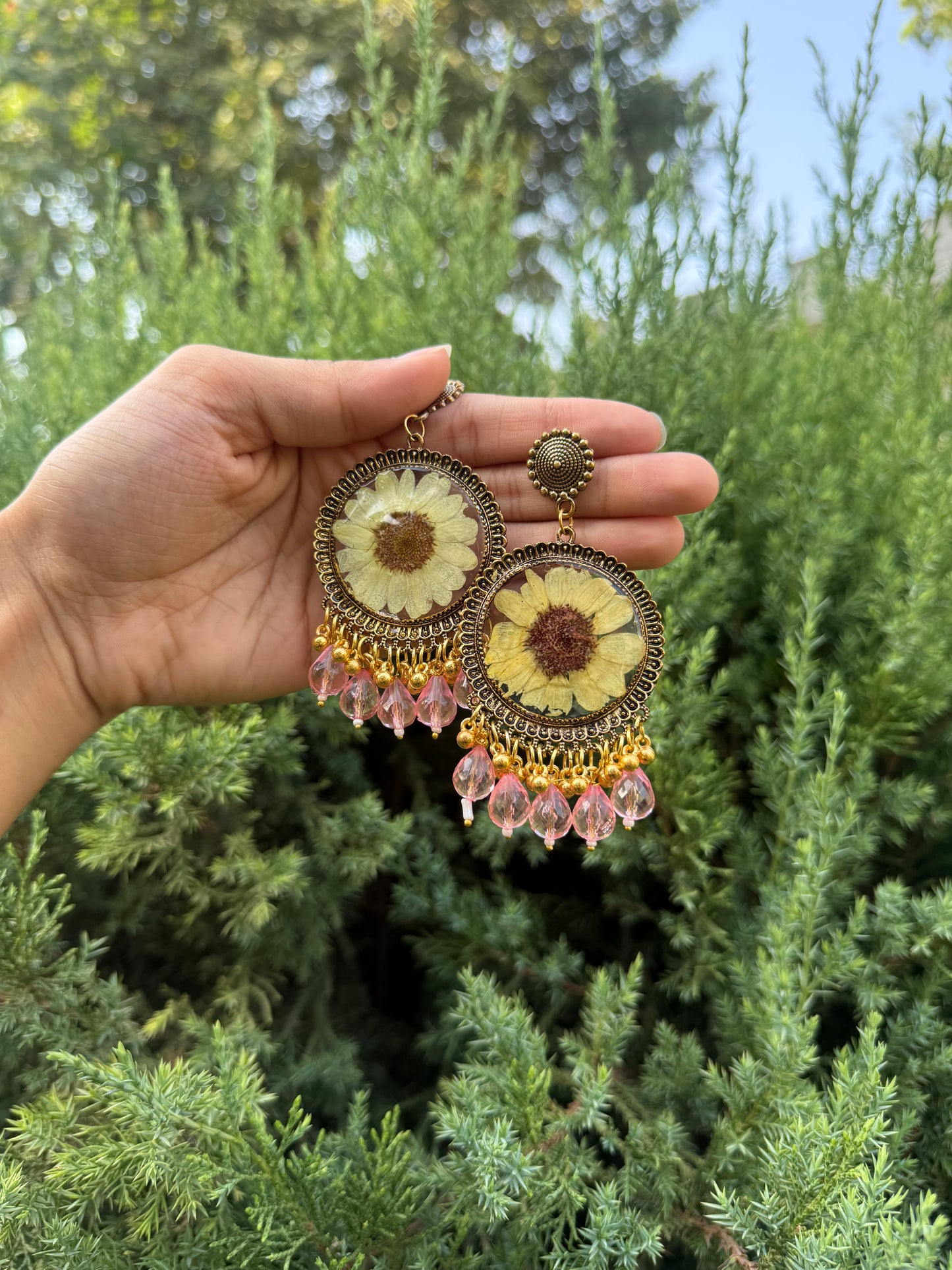 Sunflower jhumkas
