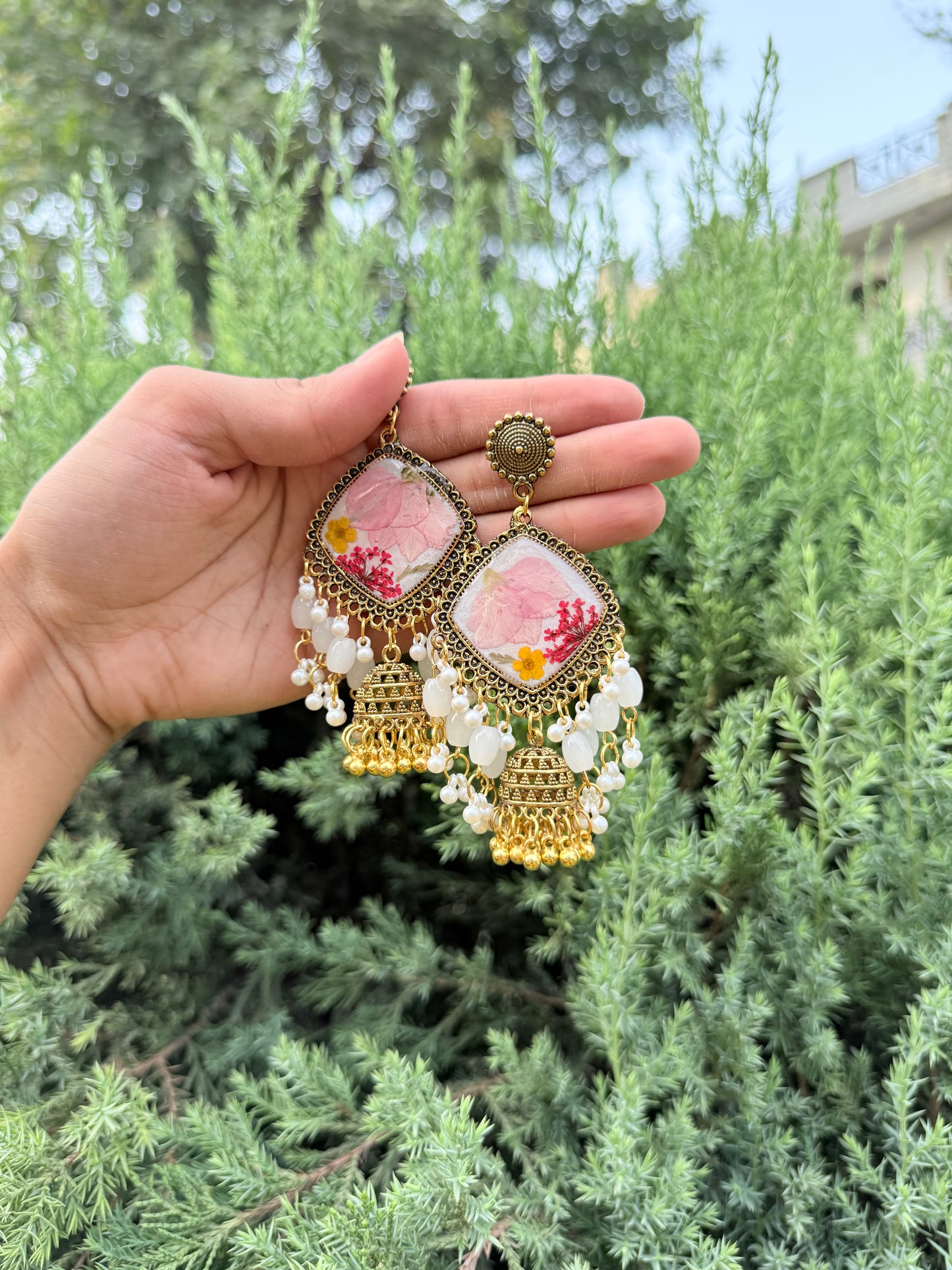 Gul kashmiri jhumkas