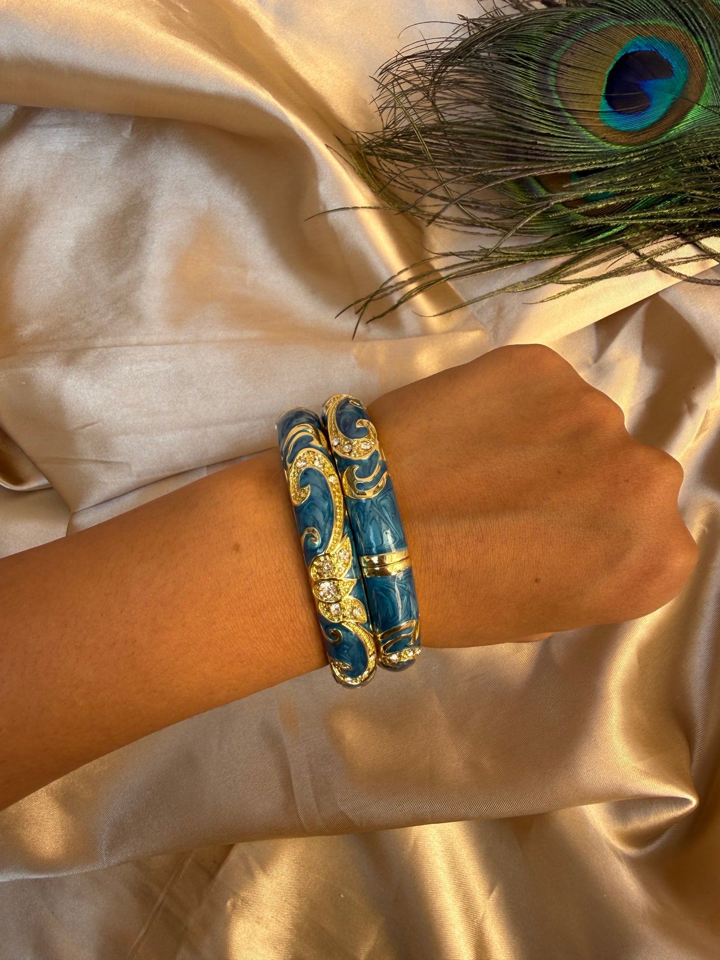 Elegant Royal blue bangles