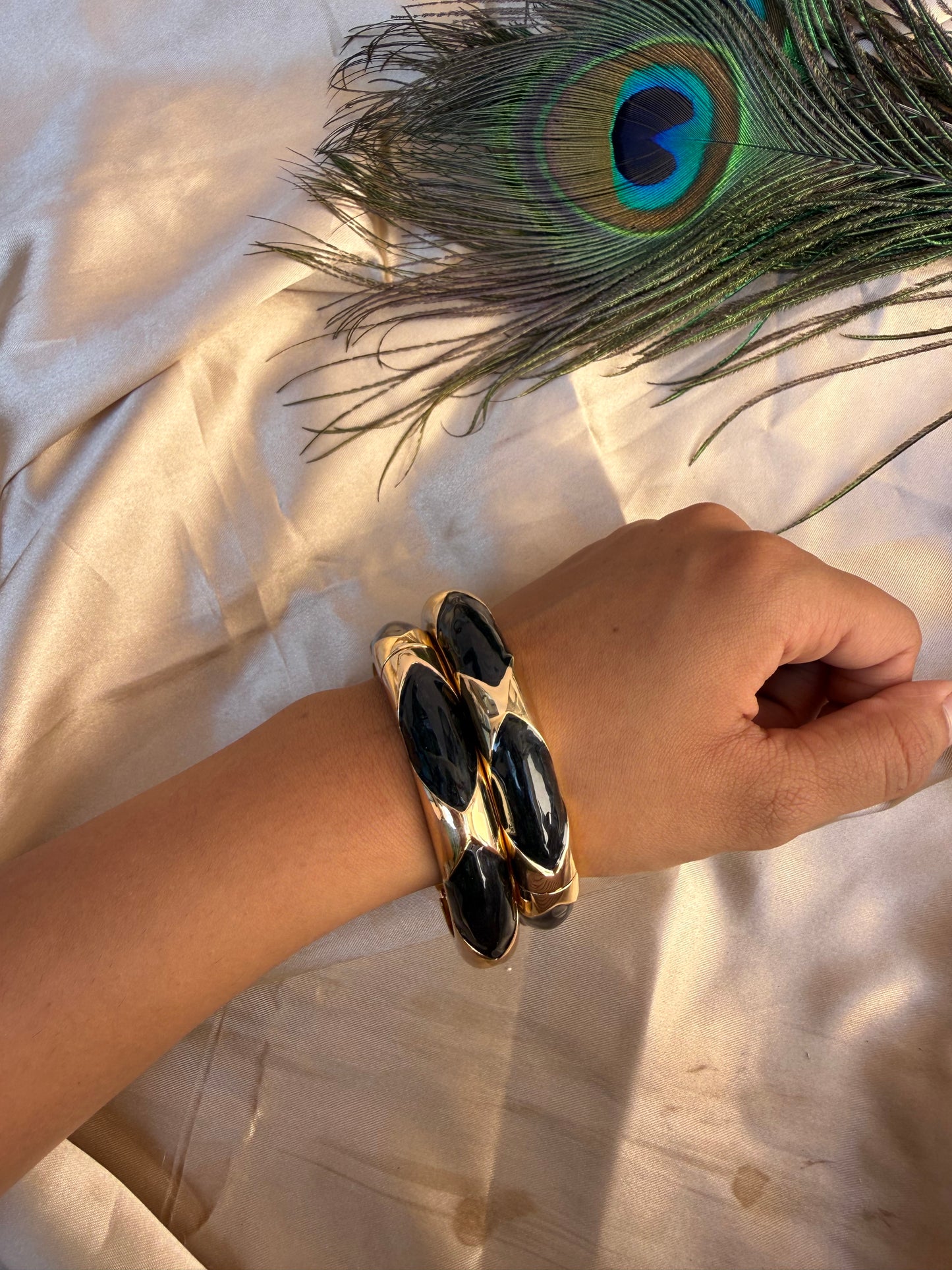 Luxe black bangle