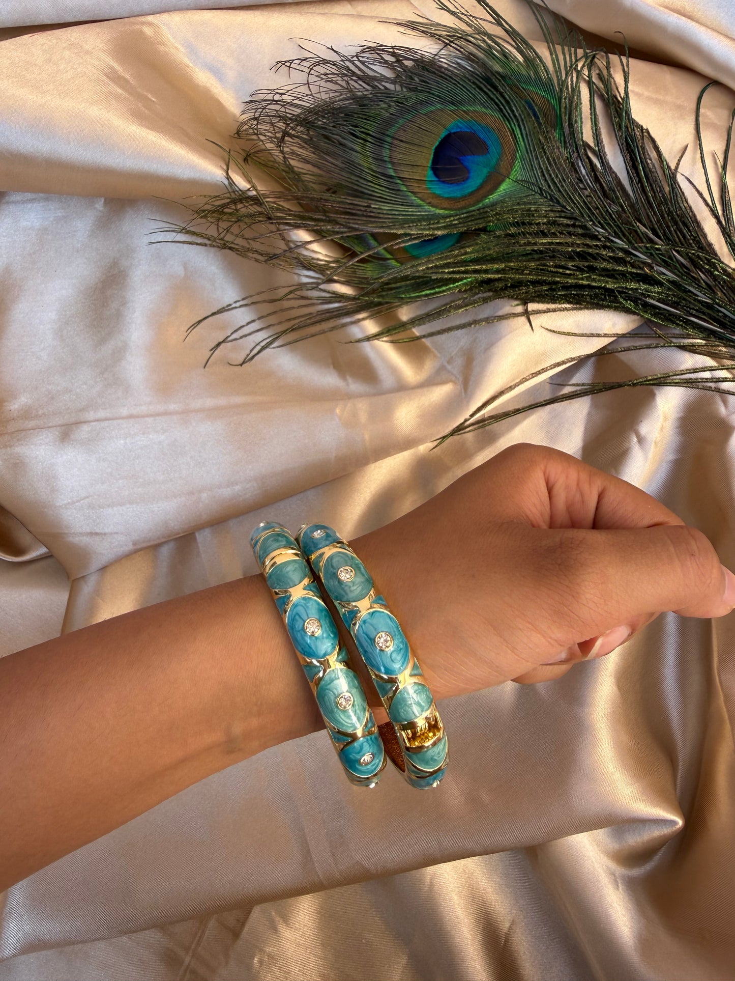 Peacock bangles
