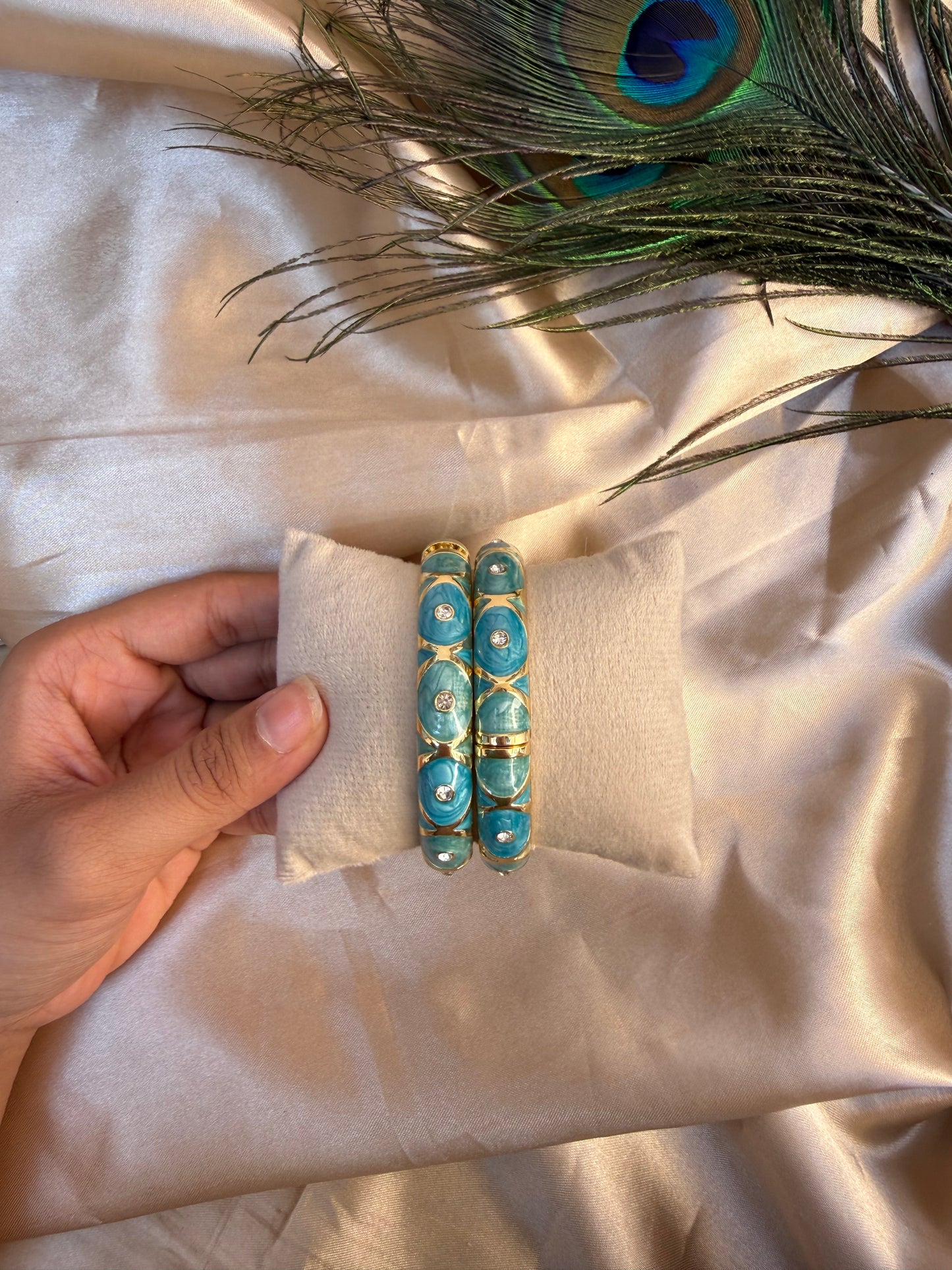 Peacock bangles