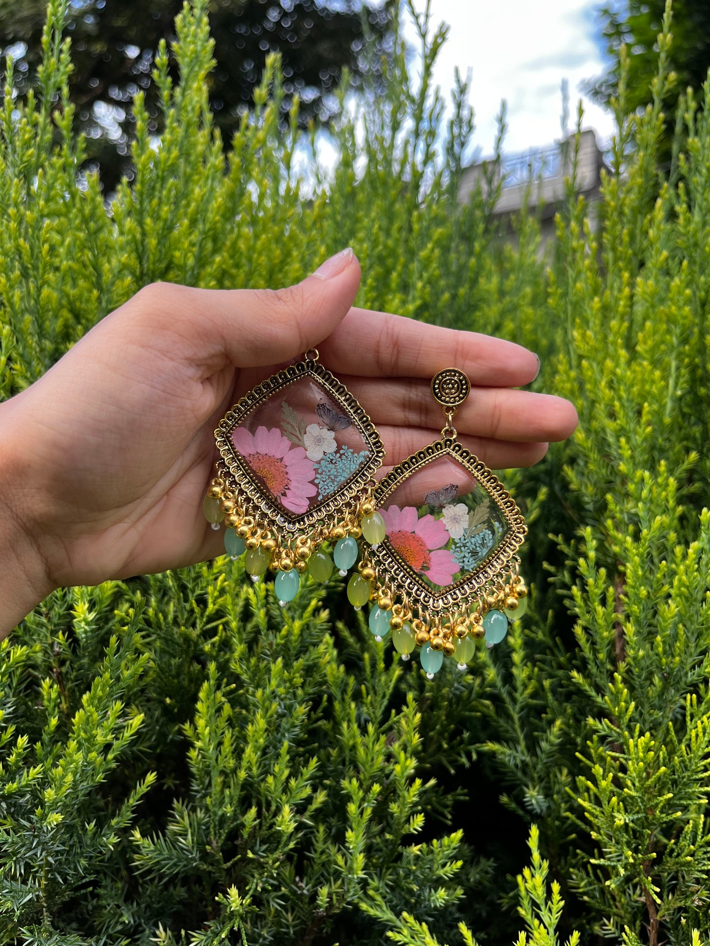 Mini eden butterfly jhumkas