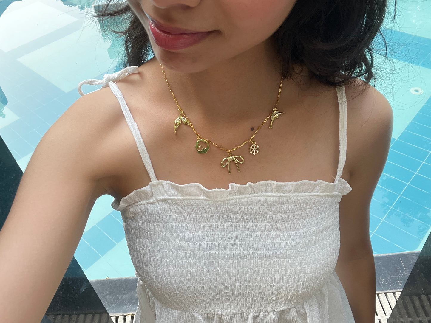 Seawhim charm necklace