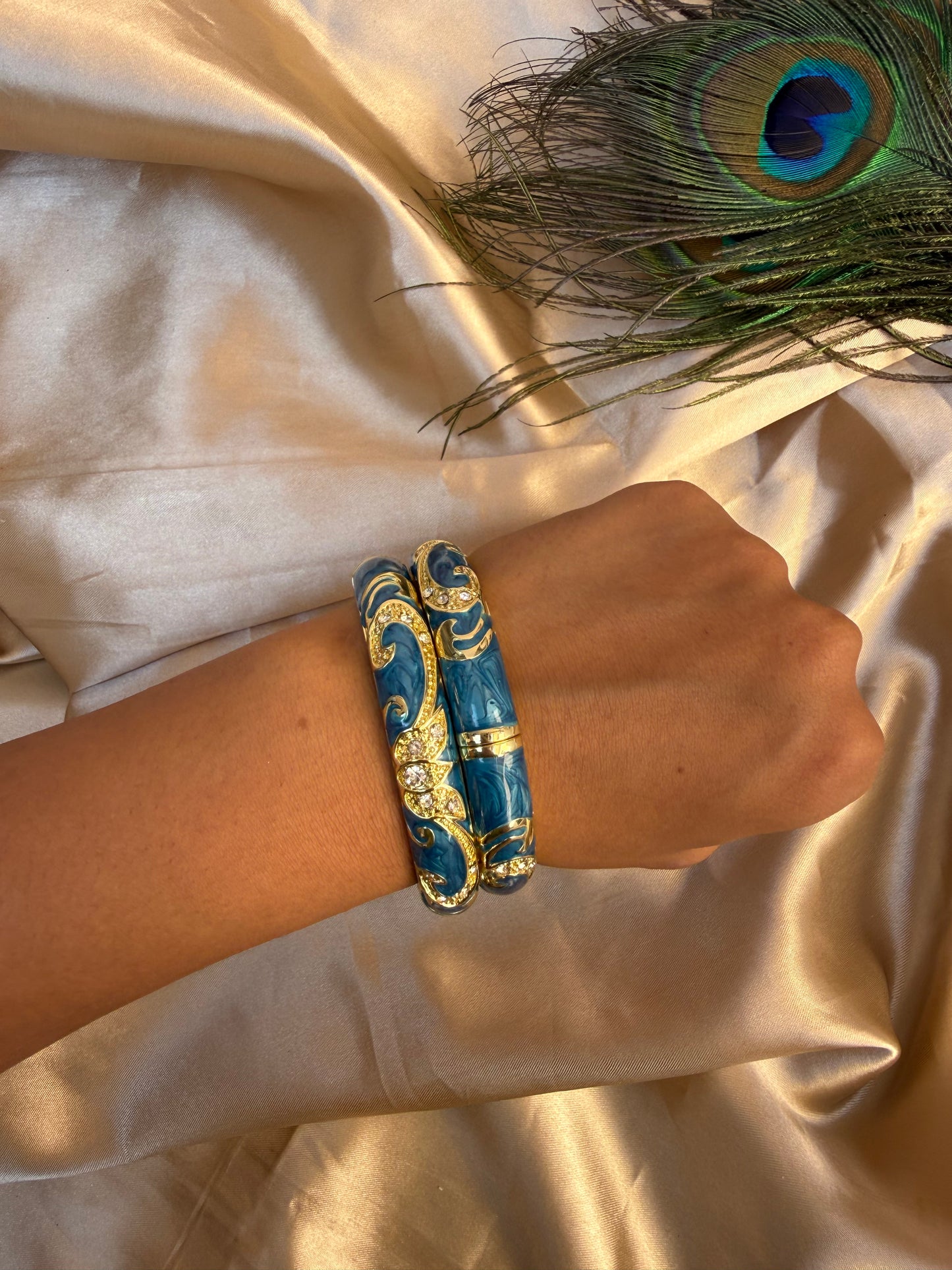 Elegant Royal blue bangles