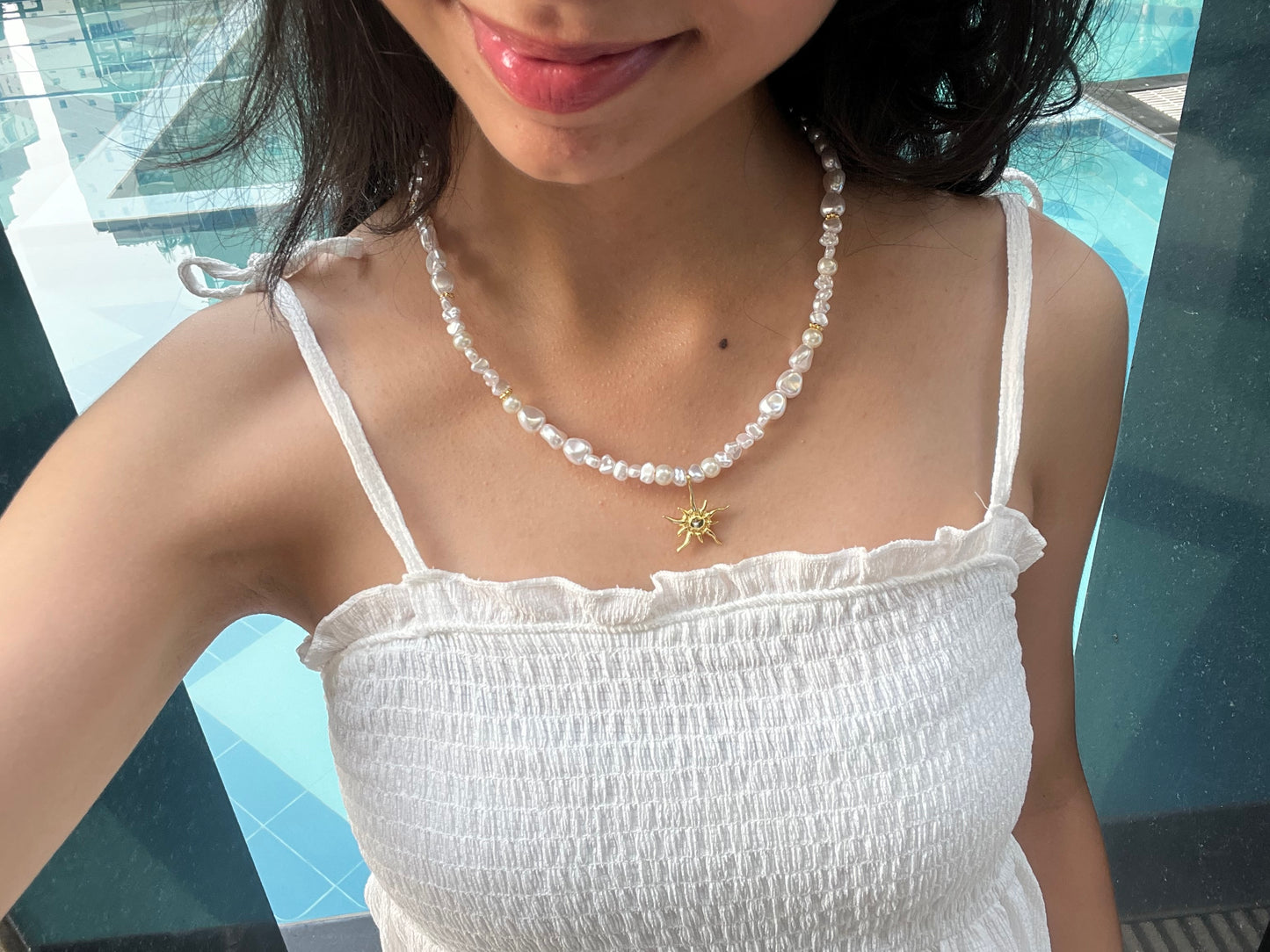 Cecile pearl necklace