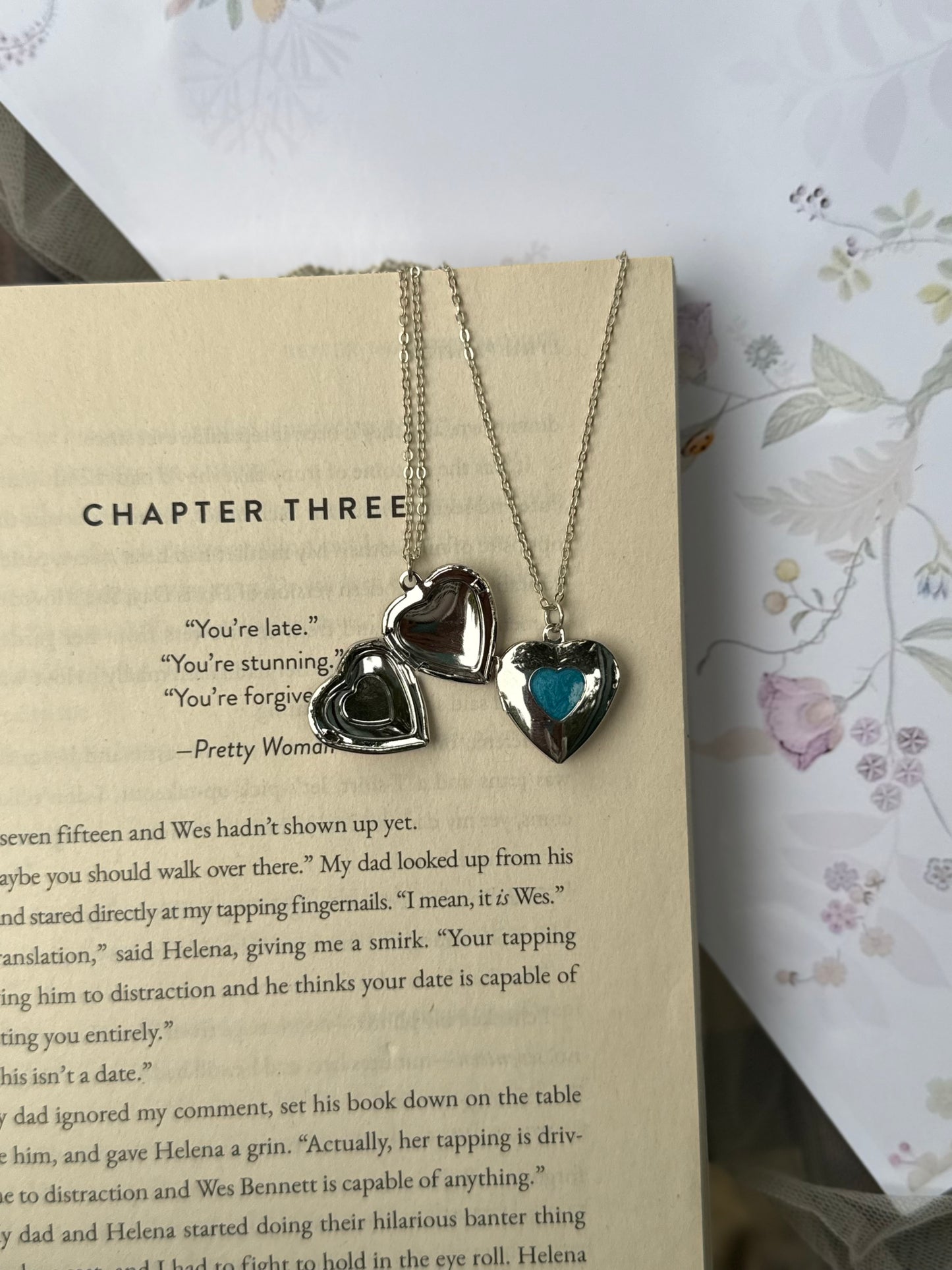 Vintage heart lockets