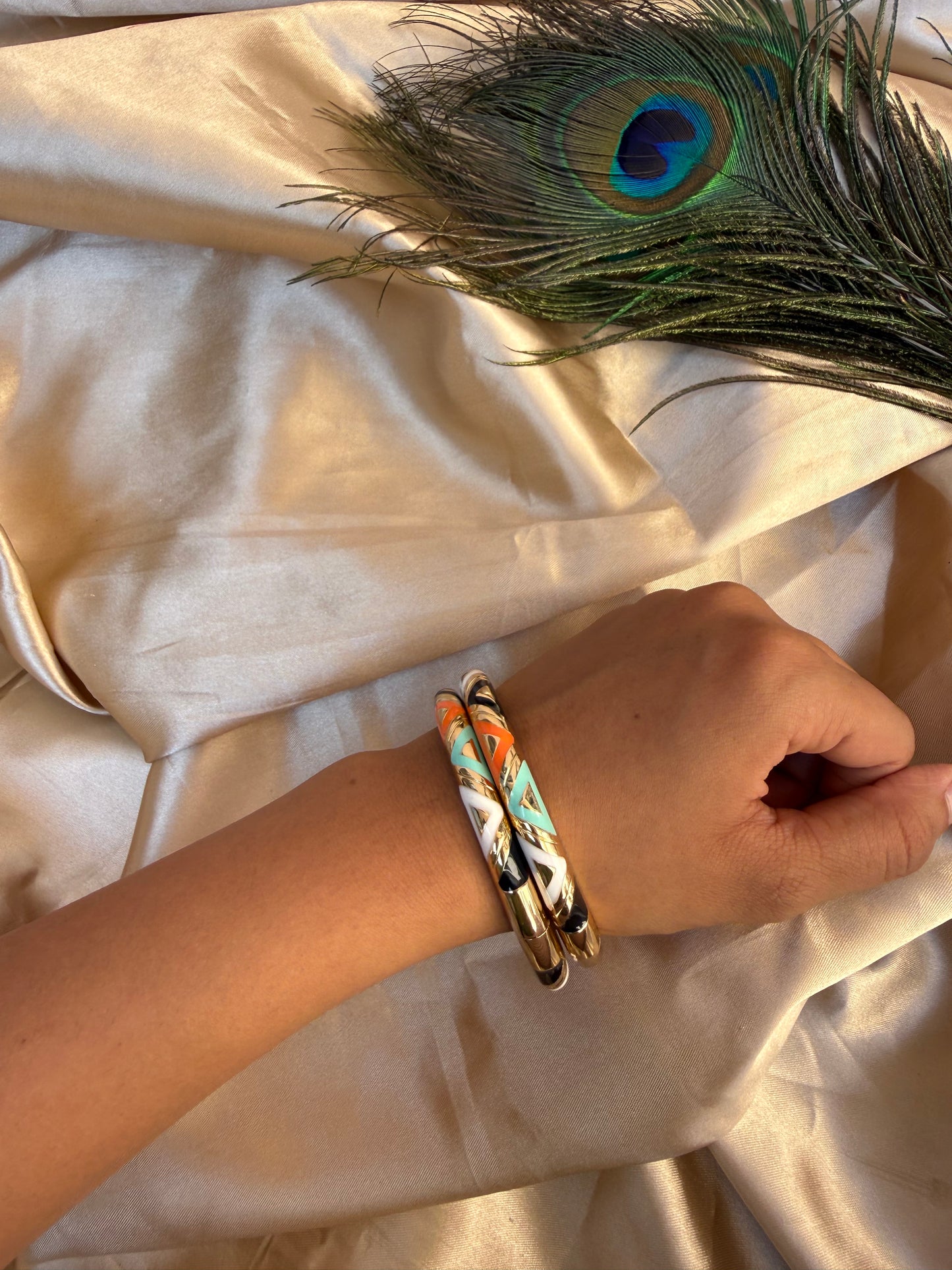 Luxe multicoloured bangle