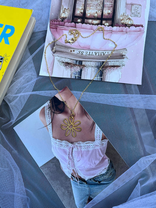 Golden Flower Necklace