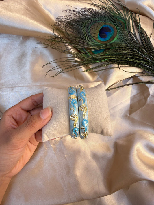 Elegant Sky blue bangles