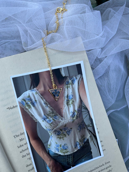 Minimalist triangle pendant