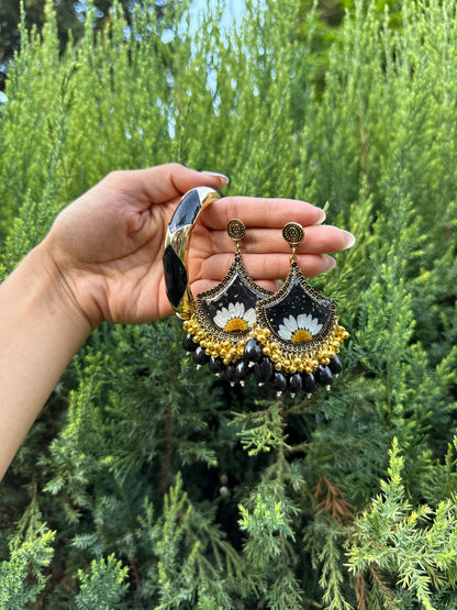daisy Jhumka & bangle set