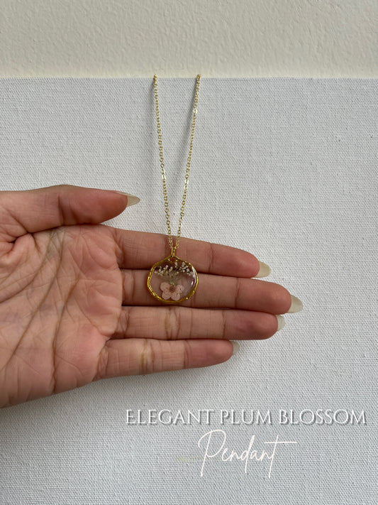 Elegant plum blossom pendant