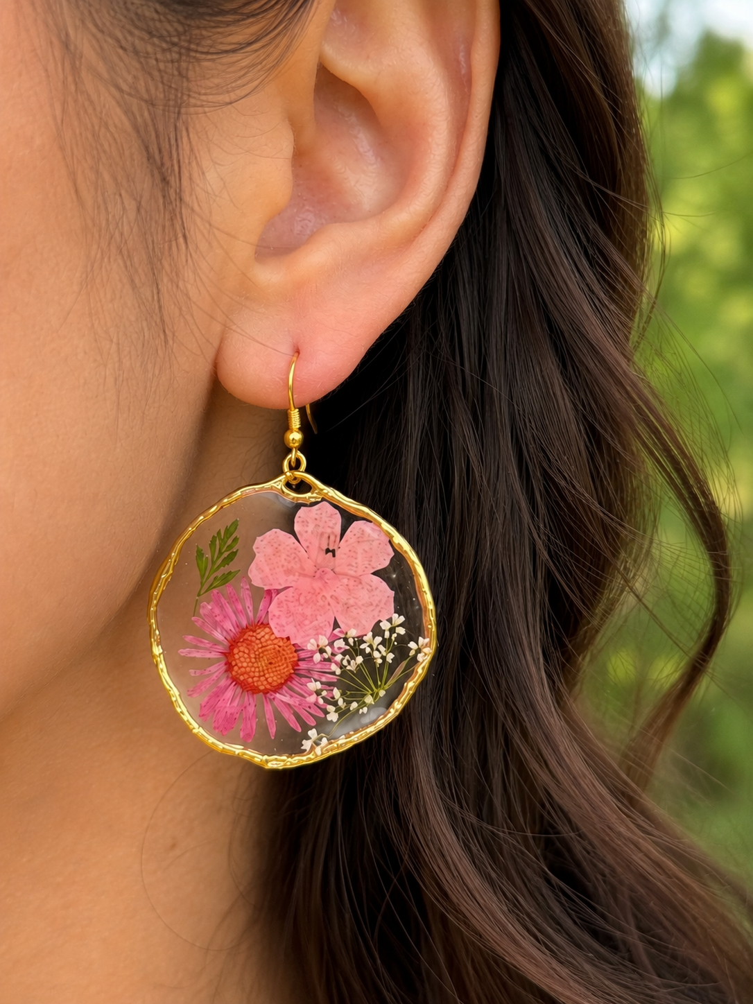 Blush botanica earrings