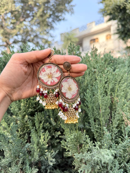 Ivory kashmiri jhumka