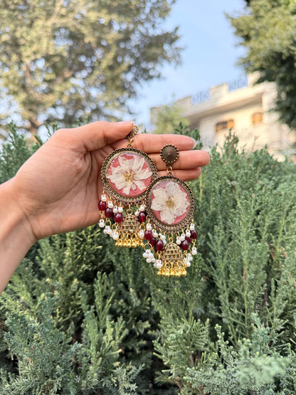 Ivory kashmiri jhumka