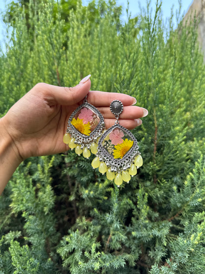 Butter yellow jhumka