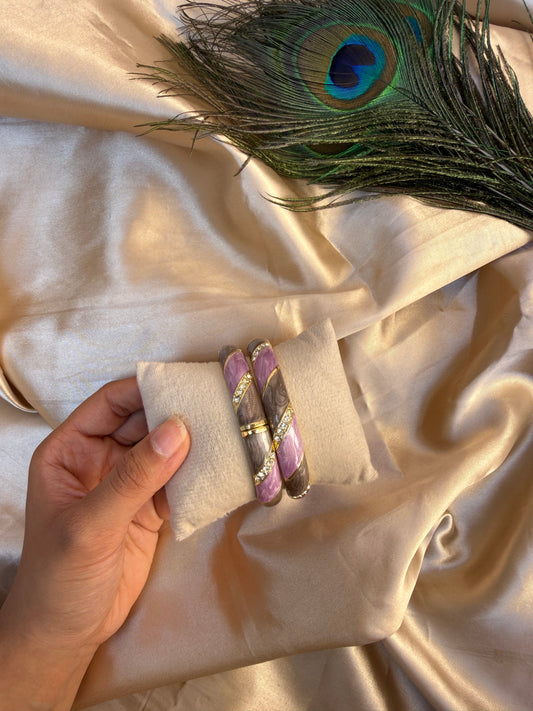 Prettiest purple enamel bangle