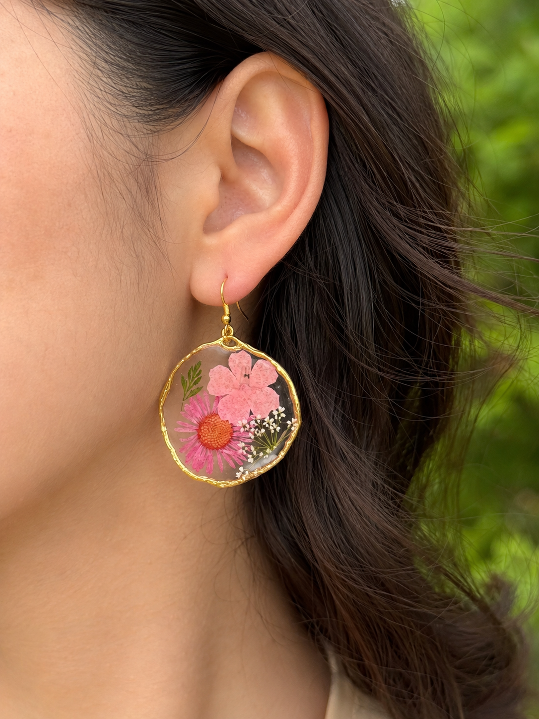 Blush botanica earrings