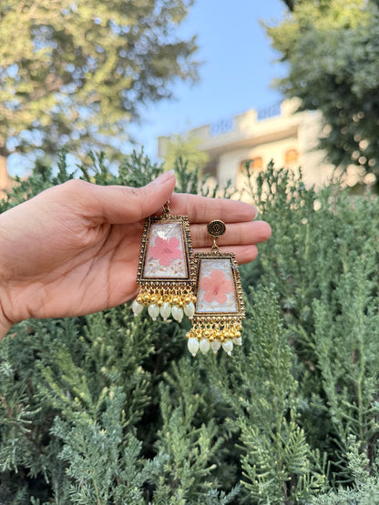 Cherry pearl jhumka