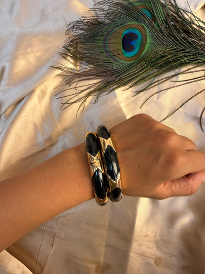 Luxe black bangle