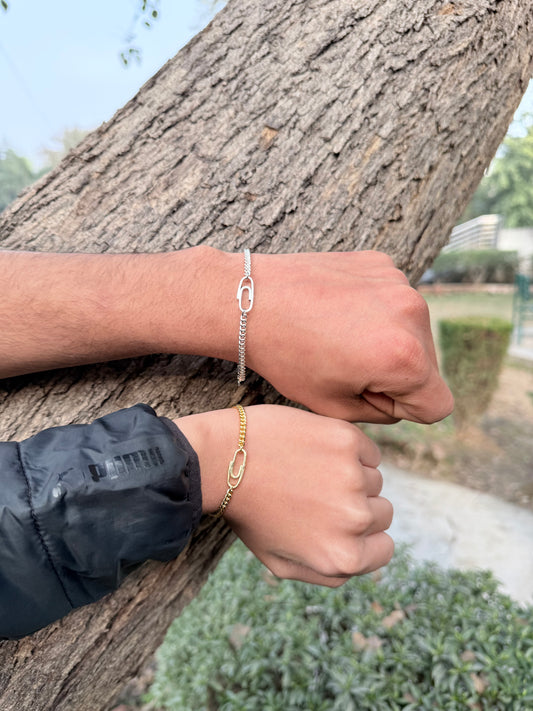 Nautical link matching bracelets