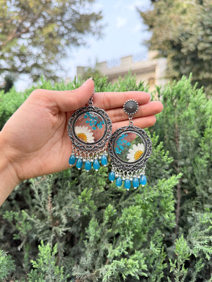 Elegant blue Jhumka