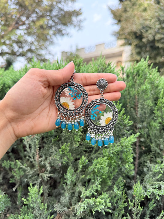 Elegant blue Jhumka
