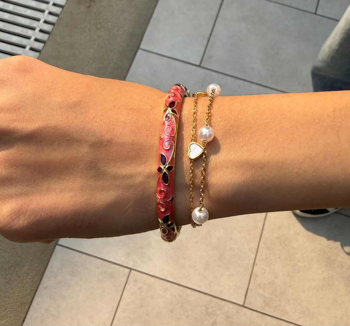 Prettiest pink pearl stack