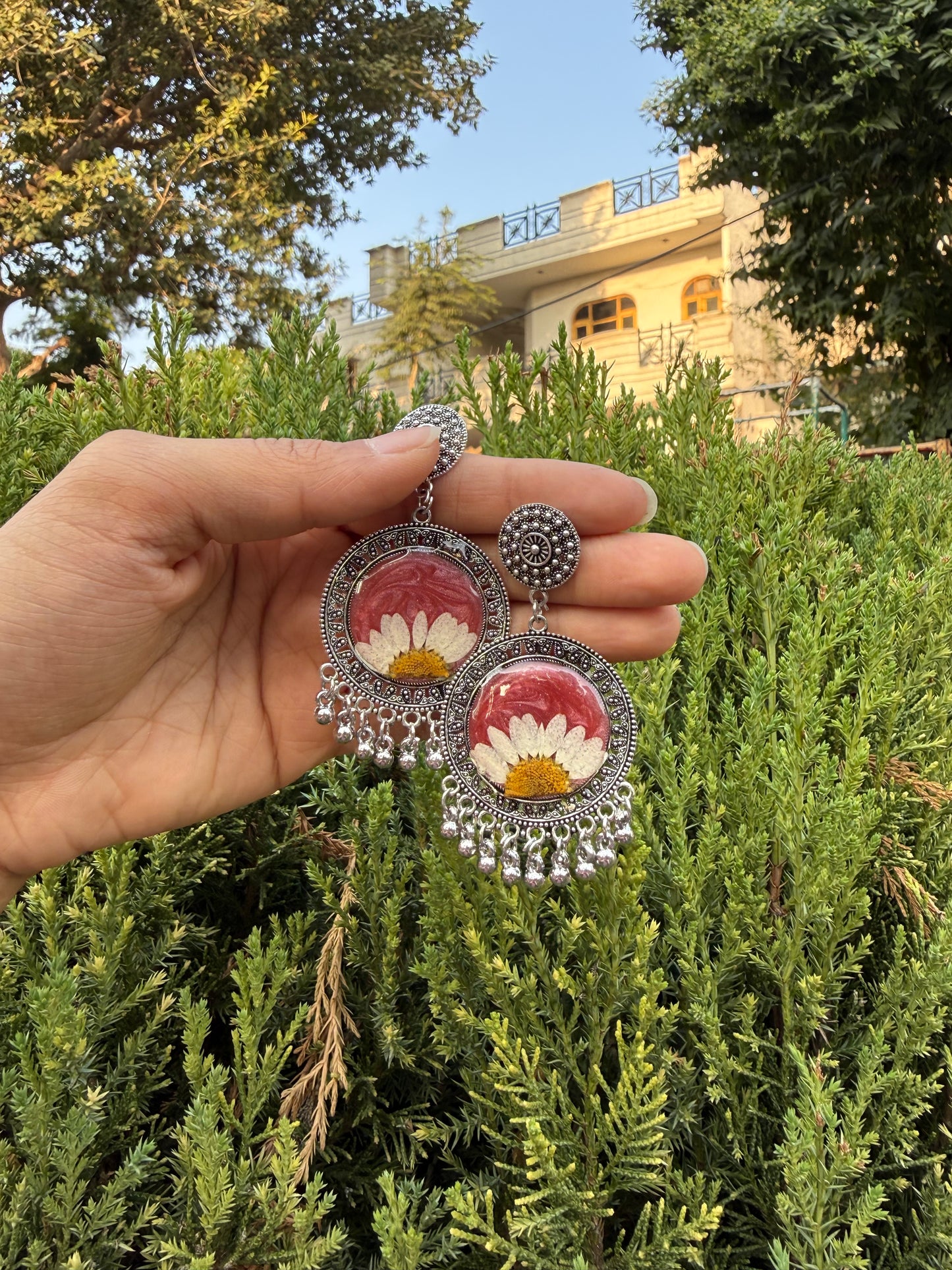 Mini cherry jhumkas