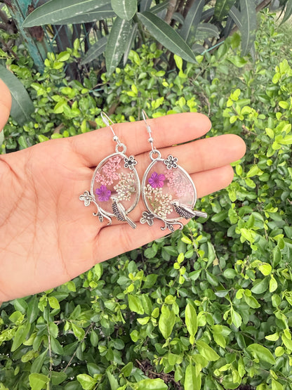Petal nest earrings