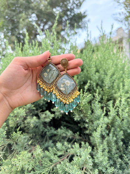 Elegant green breath jhumka