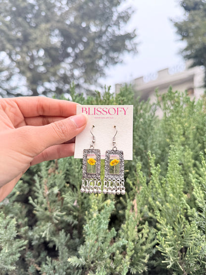Mini yellow cutie jhumkis