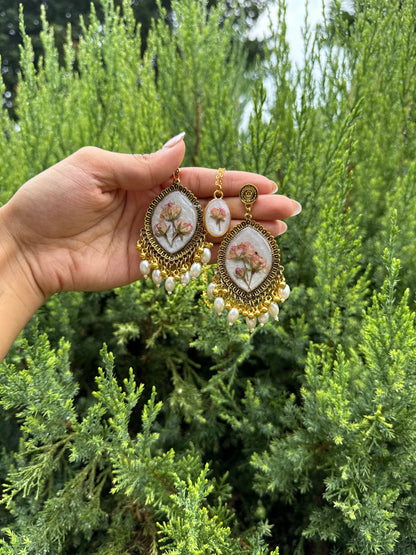 Pearly Jhumka & necklace set