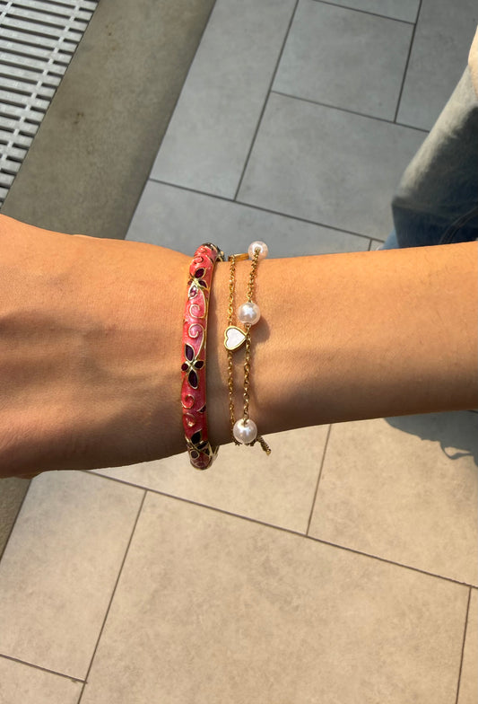 Prettiest pink pearl stack