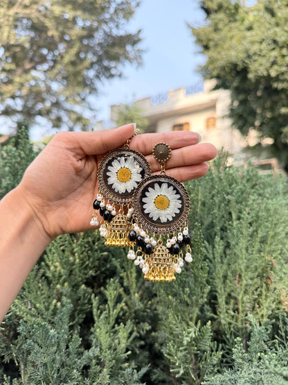 Black noor kashmiri jhumkas