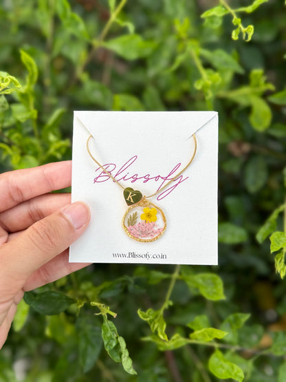 Sunshine initial necklace