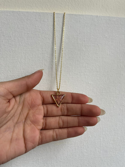 Minimal cherry blossom pendant