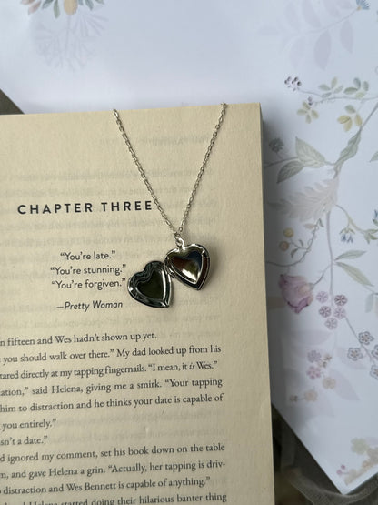 Purple heart locket